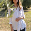 French Women Pure Linen Shirt