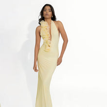 Load image into Gallery viewer, Summer Elegant Halter Deep V Plunge Dress Sexy Backless Sheath Dress