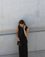 Load image into Gallery viewer, Sleeveless Vest Pocket Knitted Vest Split High Waist Skirt Casual Old Money Knitting Suit