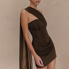 Load image into Gallery viewer, Summer Ribbon Pleated Dress Sexy Tube Top Women Hip