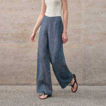 Load image into Gallery viewer, Pure Linen Yarn Dyed Trousers Women