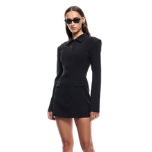 Load image into Gallery viewer, Women Sexy Slim Collared Dress Single Breasted