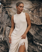 Load image into Gallery viewer, Knitted Sleeveless Tassel Maxi Dress Summer Women