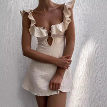 Load image into Gallery viewer, Sexy Ruffled Spaghetti Straps Dress Women