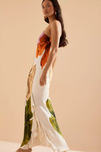Load image into Gallery viewer, Spring Summer Oblique Shoulder Printing Dress