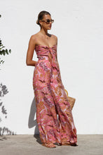 Load image into Gallery viewer, Summer Products Printed Lace up Smocking Waist Wide Leg Pants