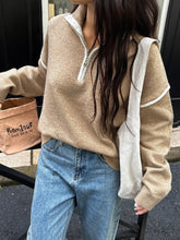 Load image into Gallery viewer, Casual Simple Solid Color Long Sleeve Zipper Sweaters Women Clothing Autumn Winter