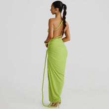 Load image into Gallery viewer, Spring Summer Cutout Lace Pleated Dress