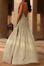Load image into Gallery viewer, Spring Summer Pleated Sling See through Dress Casual Vacation Loose Dress