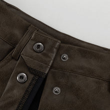 Load image into Gallery viewer, Retro Leather Skirt Two Piece Sets