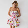 Tube Top Dress – High Waist Pleated Pettiskirt