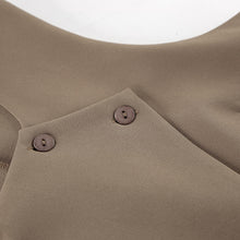 Load image into Gallery viewer, Casual Khaki Elegant Sleeveless Vest Trousers Set