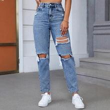 Load image into Gallery viewer, Jeans Women Pants Ripped Casual Harem Pants