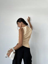 Load image into Gallery viewer, Satin Shirt Women Simple Sleeveless Top