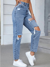 Load image into Gallery viewer, Jeans Women Pants Ripped Casual Harem Pants