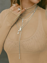 Load image into Gallery viewer, Mesh See through Long Sleeve Slim Fit Top