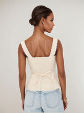 Load image into Gallery viewer, Women Clothing Cotton Linen Lace Vest Top
