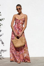 Load image into Gallery viewer, Summer Products Printed Lace up Smocking Waist Wide Leg Pants