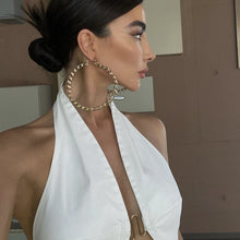 Load image into Gallery viewer, Popular Summer Women Sexy V Neck Design Crocheted Backless Halter Vest