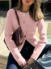 Load image into Gallery viewer, Casual Minimalist Long Sleeve Button Base Shirt Woolen Women Clothing Autumn Winter