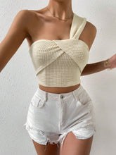 Load image into Gallery viewer, Women Clothing Sexy Single Shoulder Suspender Vest Short Summer Cropped Top