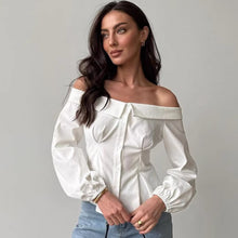 Load image into Gallery viewer, Spring French Sexy off Shoulder Collar Top