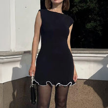 Load image into Gallery viewer, Spring Summer Elegant Lady Sleeveless Woolen Dress