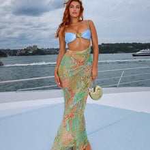 Load image into Gallery viewer, Spring Sexy Strap Cropped Outfit Printed Dress