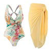One Piece Swimsuit with Steel Bracket Tulle Skirt