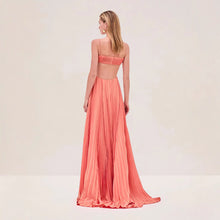 Load image into Gallery viewer, Women Summer Cami Dress Sexy Pleated Backless Dress