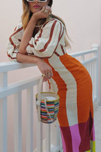 Load image into Gallery viewer, Spring Summer Positioning Printing Linen Dress Casual Vacation Loose Dress
