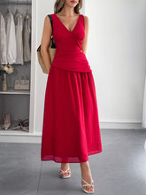 Load image into Gallery viewer, Elegant Deep V Plunge Cropped Outfit Maxi Dress Women Clothing Spring Summer