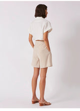 Load image into Gallery viewer, Summer French Cotton Linen Short Collared Shirt