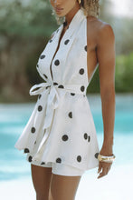Load image into Gallery viewer, Spring Summer Halter Sleeveless Printed Set Loose Vacation Short Sleeve Two Piece Set for Women