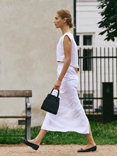 Load image into Gallery viewer, Cotton Linen Vest Skirt Spring Summer Skirt Set
