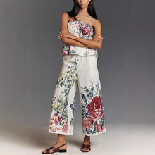 Load image into Gallery viewer, Spring Summer Positioning Printing Corset Sleeveless Casual Vacation Two Piece Set for Women