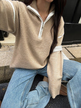 Load image into Gallery viewer, Casual Simple Solid Color Long Sleeve Zipper Sweaters Women Clothing Autumn Winter