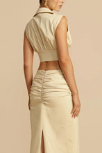 Load image into Gallery viewer, Spring Summer Sleeveless Skirt Two Piece Casual Holiday Party Skirt Set for Women