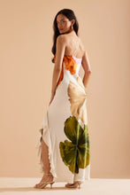 Load image into Gallery viewer, Spring Summer Oblique Shoulder Printing Dress