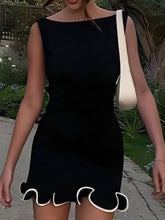 Load image into Gallery viewer, Spring Summer Elegant Lady Sleeveless Woolen Dress