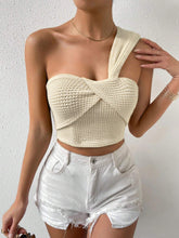 Load image into Gallery viewer, Women Clothing Sexy Single Shoulder Suspender Vest Short Summer Cropped Top