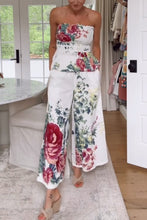 Load image into Gallery viewer, Spring Summer Positioning Printing Corset Sleeveless Casual Vacation Two Piece Set for Women