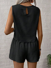 Load image into Gallery viewer, Cotton Linen Sleeveless Top With Shorts Set
