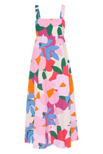 Load image into Gallery viewer, Summer Vacation French Spaghetti Strap Floral Print Maxi Dress