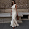 Knitted Sleeveless Tassel Maxi Dress Summer Women
