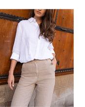 Load image into Gallery viewer, French Women Pure Linen Shirt