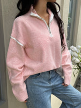 Load image into Gallery viewer, Casual Simple Solid Color Long Sleeve Zipper Sweaters Women Clothing Autumn Winter