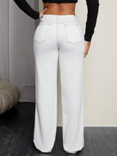 Load image into Gallery viewer, Women Straight Casual Leopard Print Cross Jeans