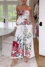 Load image into Gallery viewer, Spring Summer Positioning Printing Corset Sleeveless Casual Vacation Two Piece Set for Women