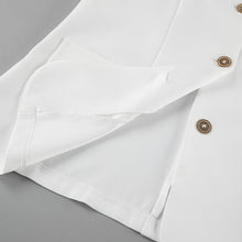 Load image into Gallery viewer, Sleeveless Vest Top White Small Stand Collar
